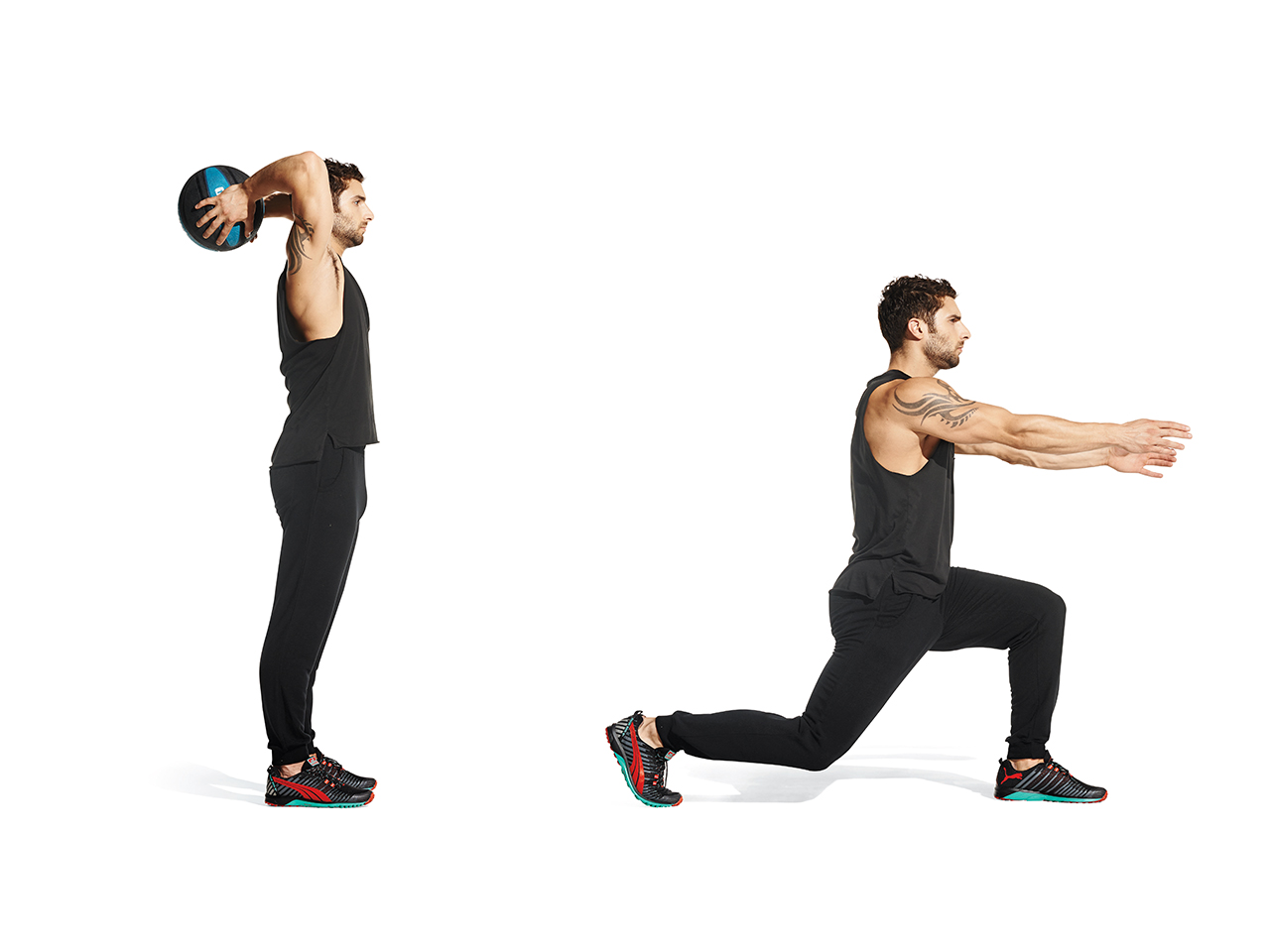 Lunge and Overhead Throw Video Watch Proper Form, Get Tips & More