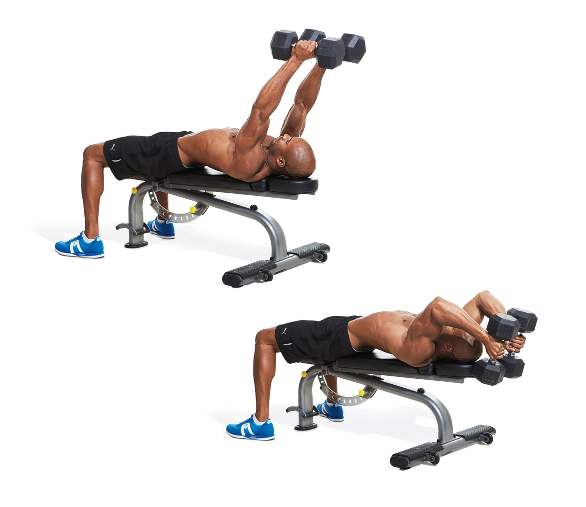 Lying Triceps Exercise Dumbbell Tricep Variations KUXU