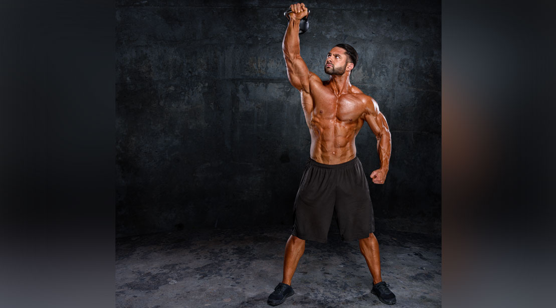 Kettlebell OneArm Overhead Press Video Watch Proper Form, Get Tips