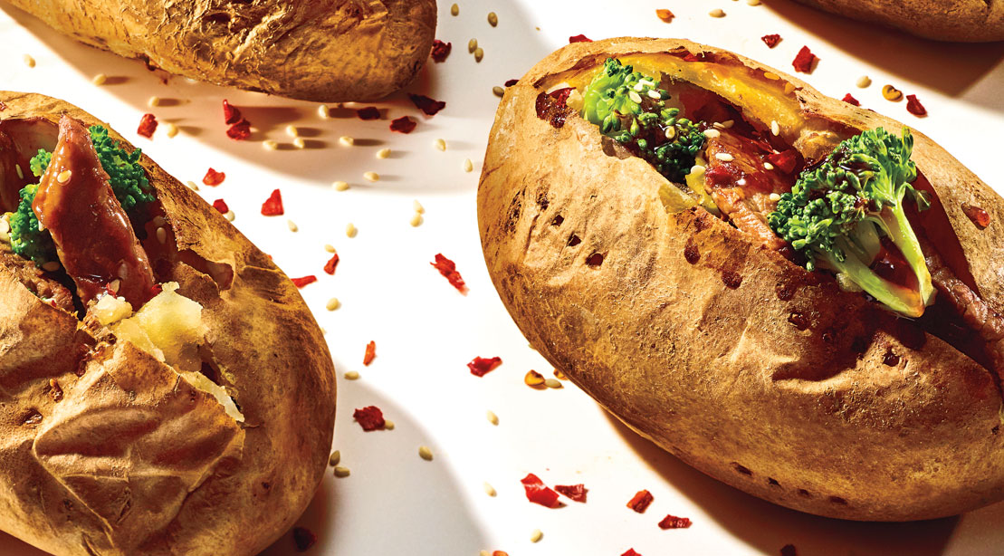 Make Ahead Teriyaki Beef & Broccoli Loaded Baked Potato Muscle & Fitness