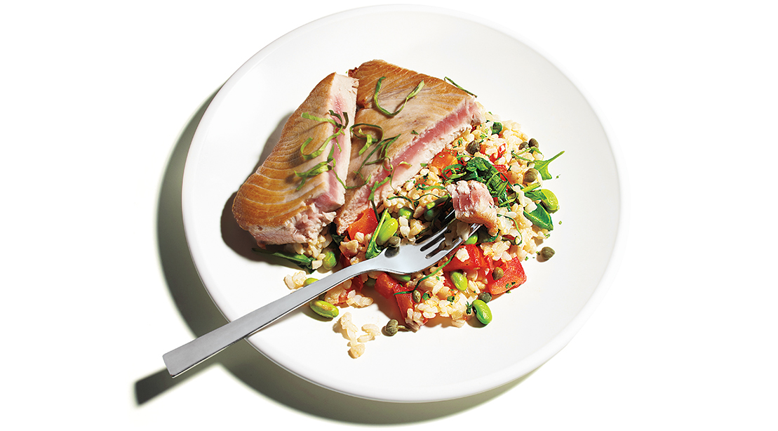 MuscleBuilding Meal Grilled Tuna Recipe with Edamame Muscle & Fitness