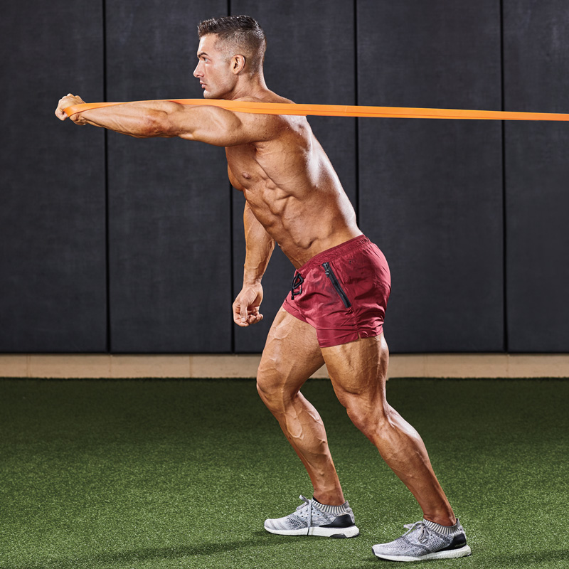 How to Do a OneArm ResistanceBand Chest Press Muscle & Fitness