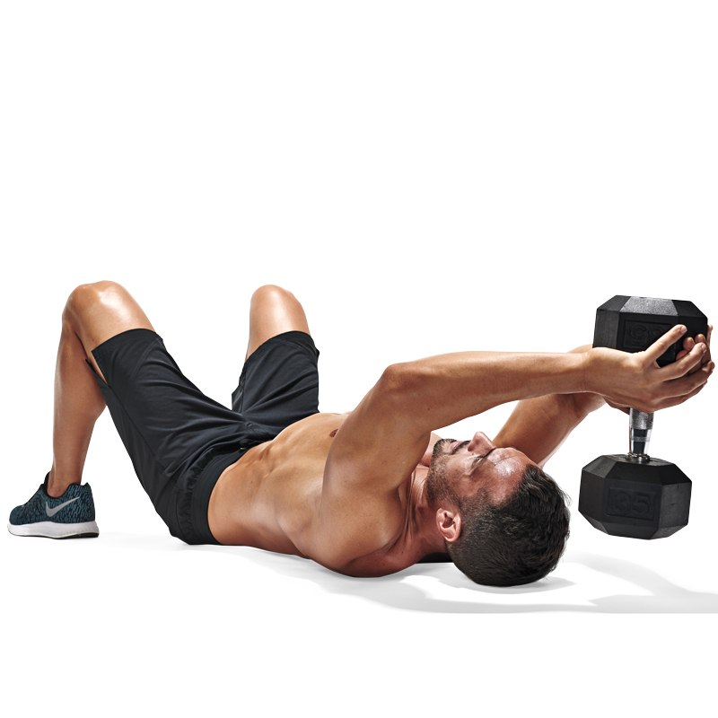 How To Do A Lying Dumbbell Skull Crusher Muscle Fitness