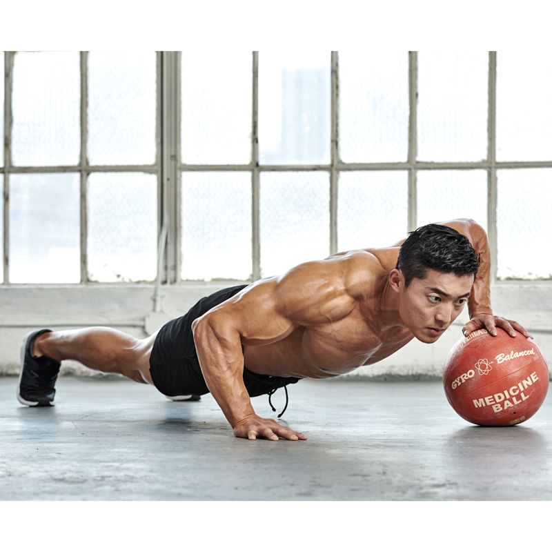 How to Do a Medicine Ball Rolling Pushup Muscle & Fitness