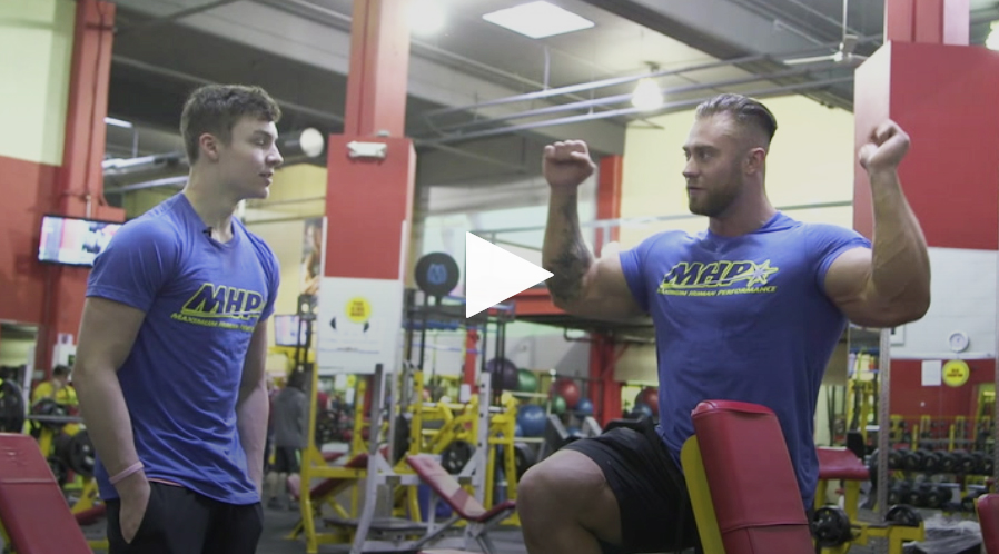 WATCH: Chris Bumstead Trains Shoulders with Teen Bodybuilder | Muscle