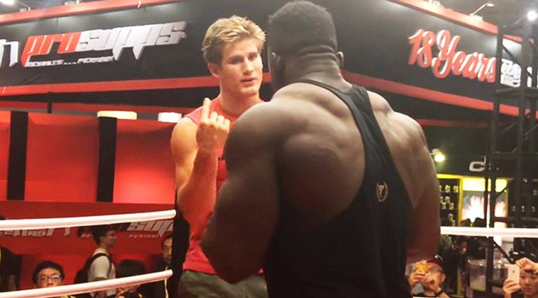 UFC Lightweight Sage Northcutt Wrestles Bodybuilding Pro Blessing
