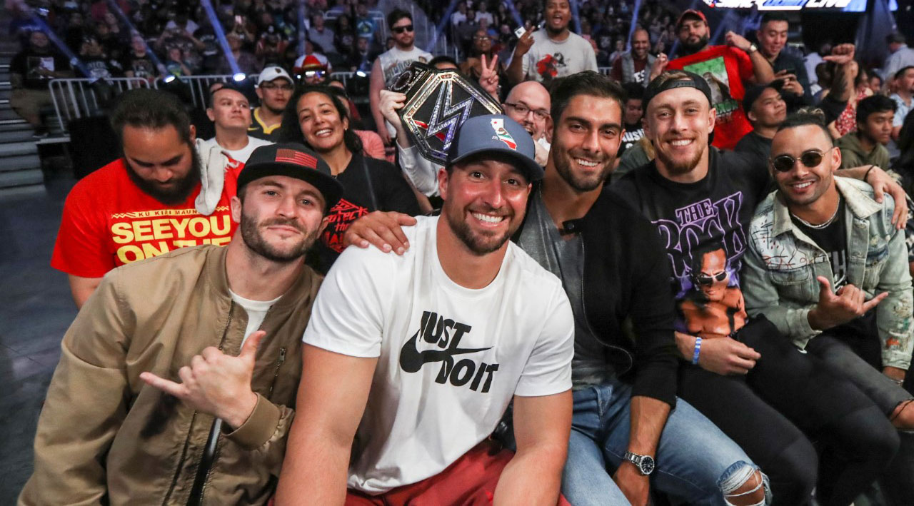 San Francisco 49ers Attend WWE 'SmackDown'