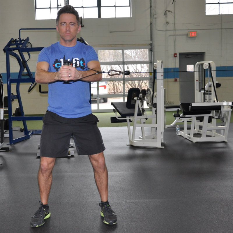 Standing Pallof Press Video - Watch Proper Form, Get Tips & More