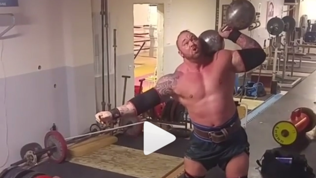Thor Björnsson Puts 284Pound Dumbbell to the Test Muscle & Fitness