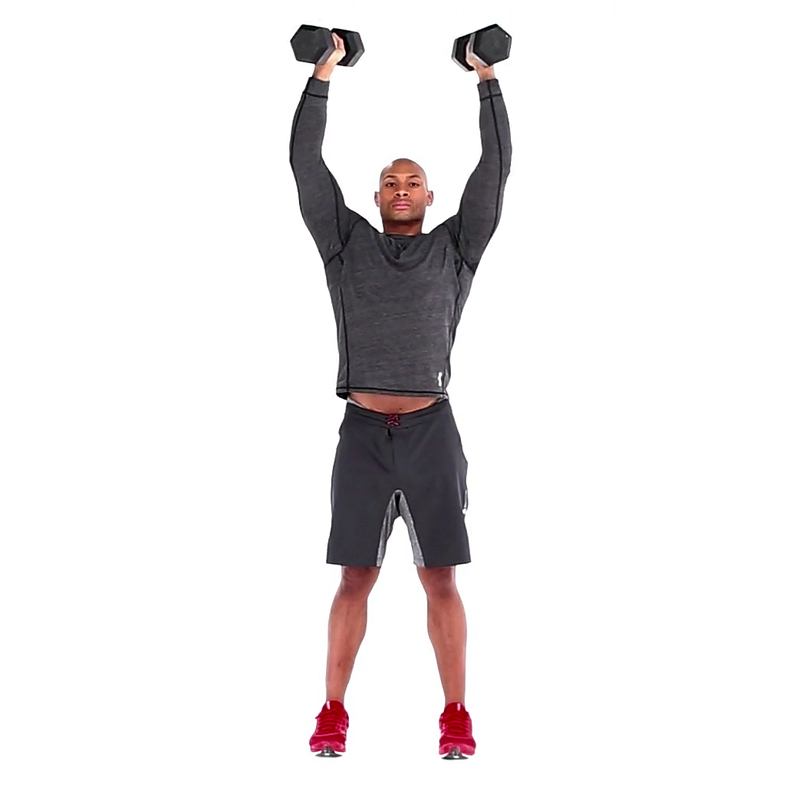 Standing Dumbbell Overhead Press Form At Paul Caison Blog
