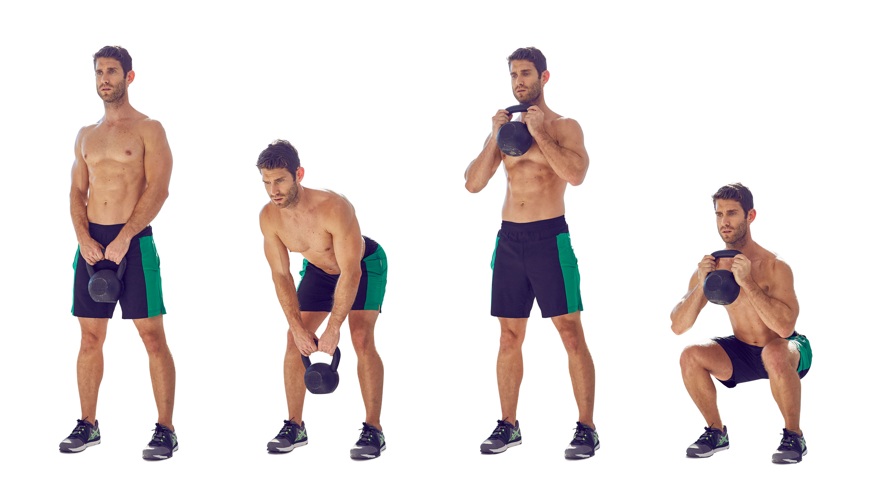 How To Do A Kettlebell Romanian Deadlift To Goblet Squat Muscle 