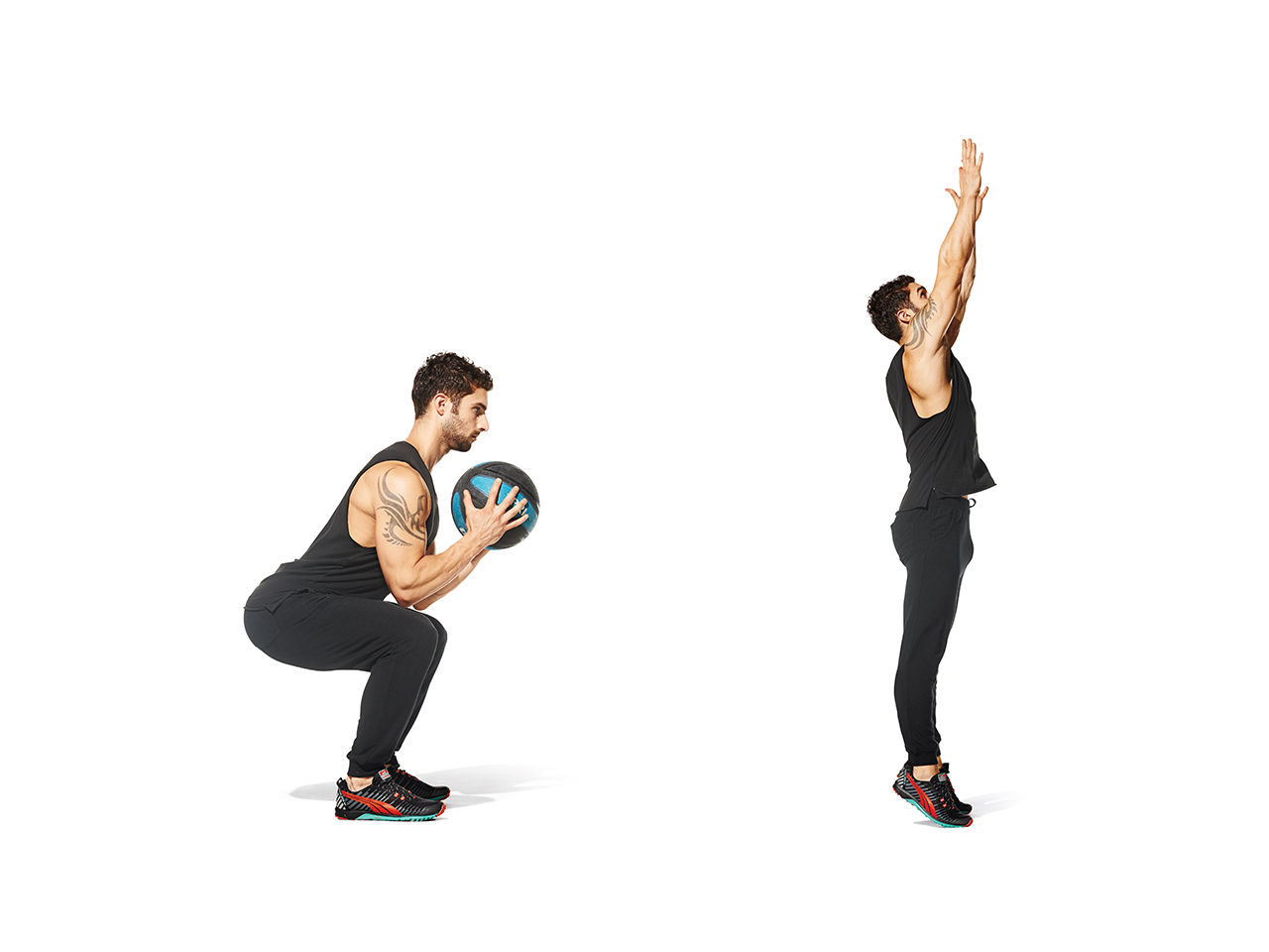 Squat Push Throw Video Watch Proper Form, Get Tips & More Muscle