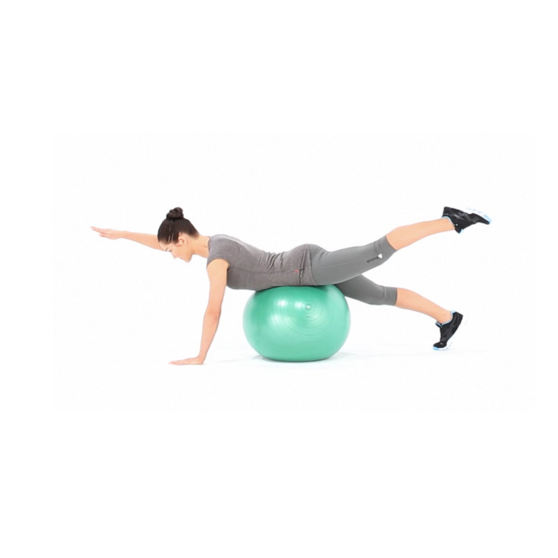 Swiss Ball Opposite Arm and Leg Lift Video Watch Proper Form, Get