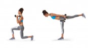 Reverse Lunge to Single Leg Kickback thumbnail Reverse Lunge to Single Leg Kickback thumbnail