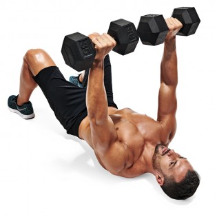 How To Do A Dumbbell Decline Floor Press Muscle Fitness