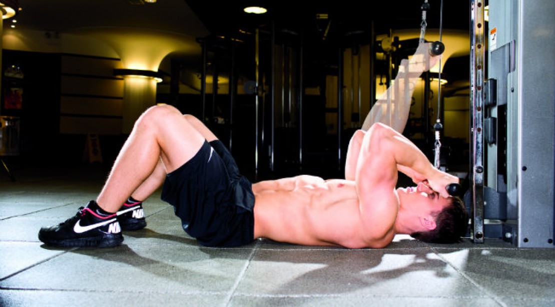 Biceps Training Lying Cable Curl Muscle & Fitness