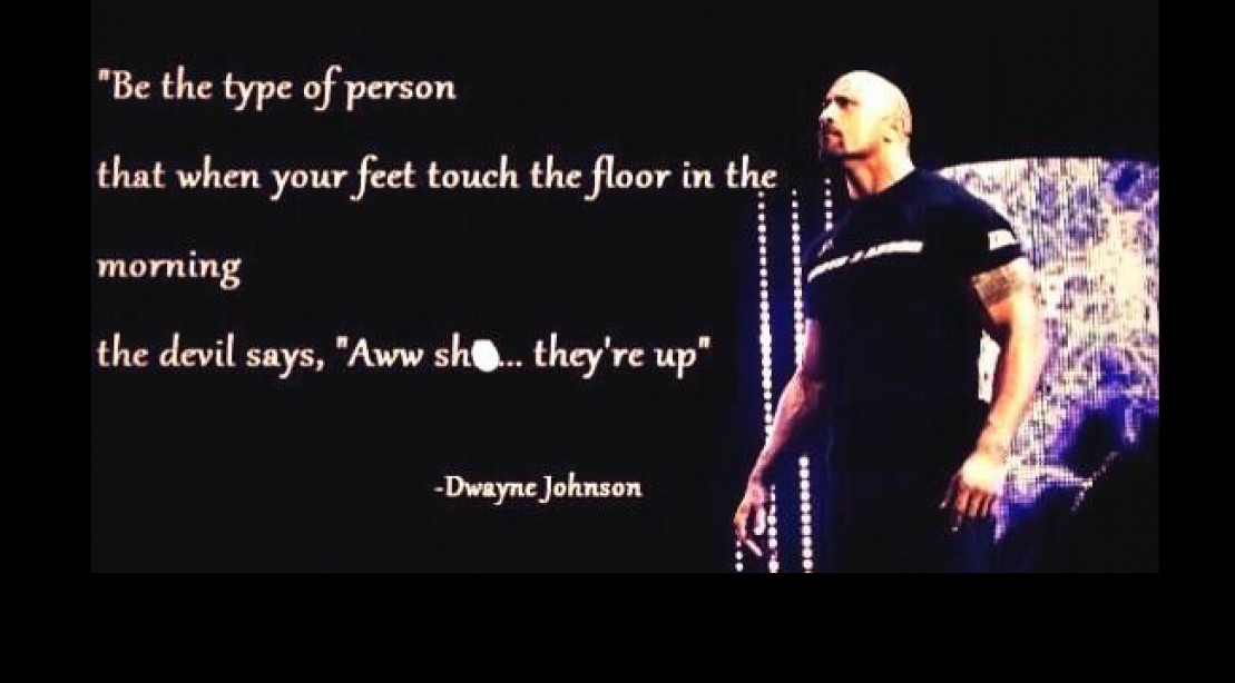 the rock tweets a motivational poster muscle fitness