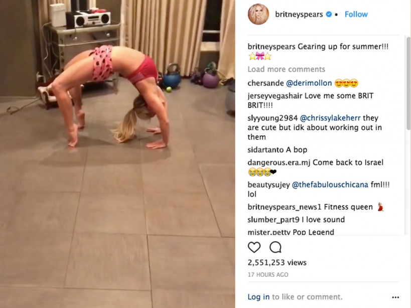 10 of Britney Spears� best workout photos and videos