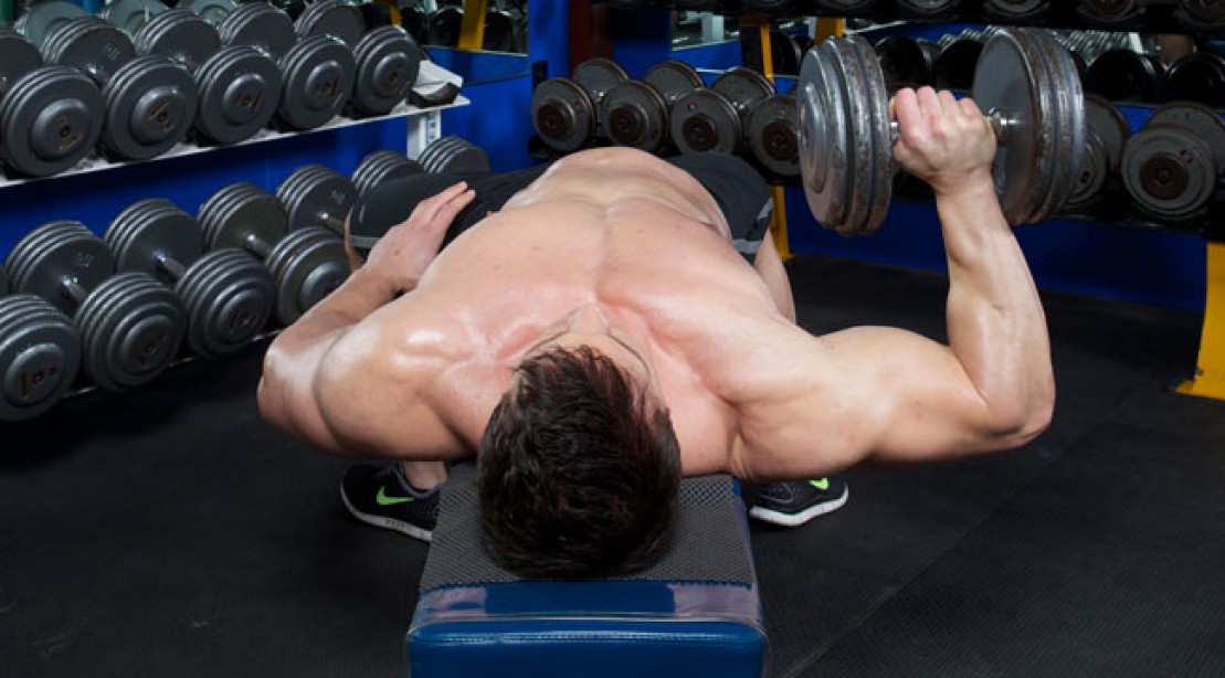 Chest Exercises One Arm Dumbbell Press Muscle Fitness