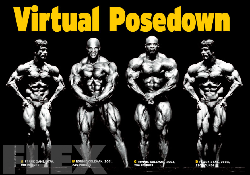 Virtual Posedown Frank Zane vs. Ronnie Coleman Muscle & Fitness