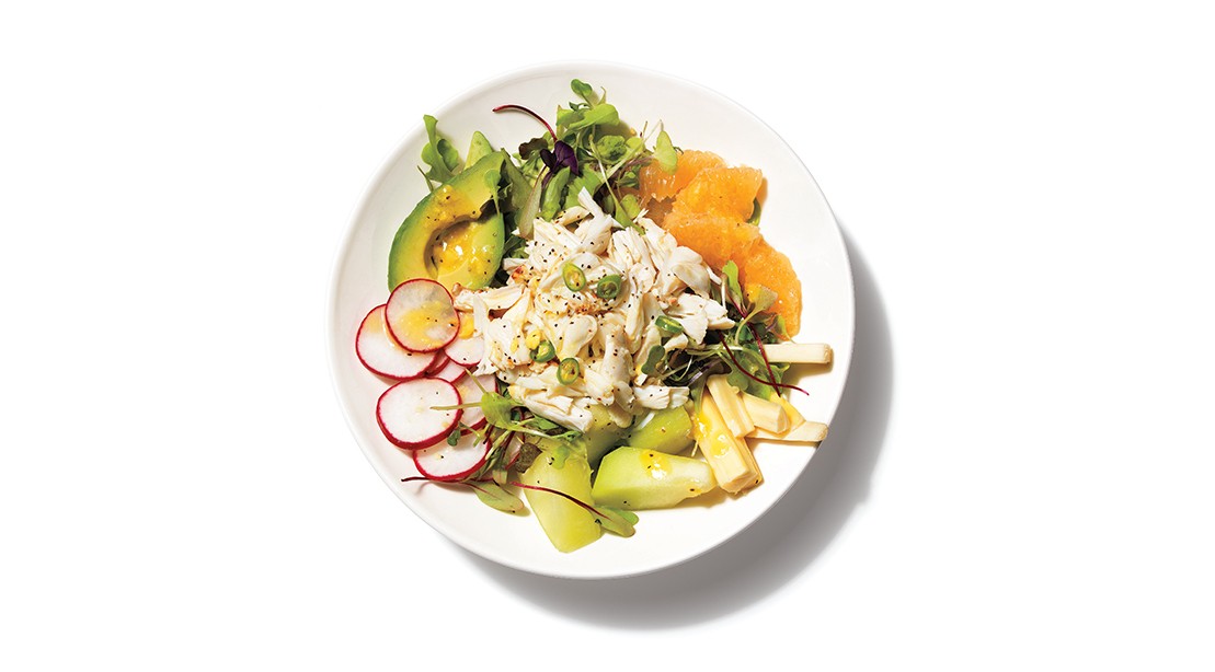 Healthy Recipe Crabmeat Salad with Ginger Dressing Muscle & Fitness