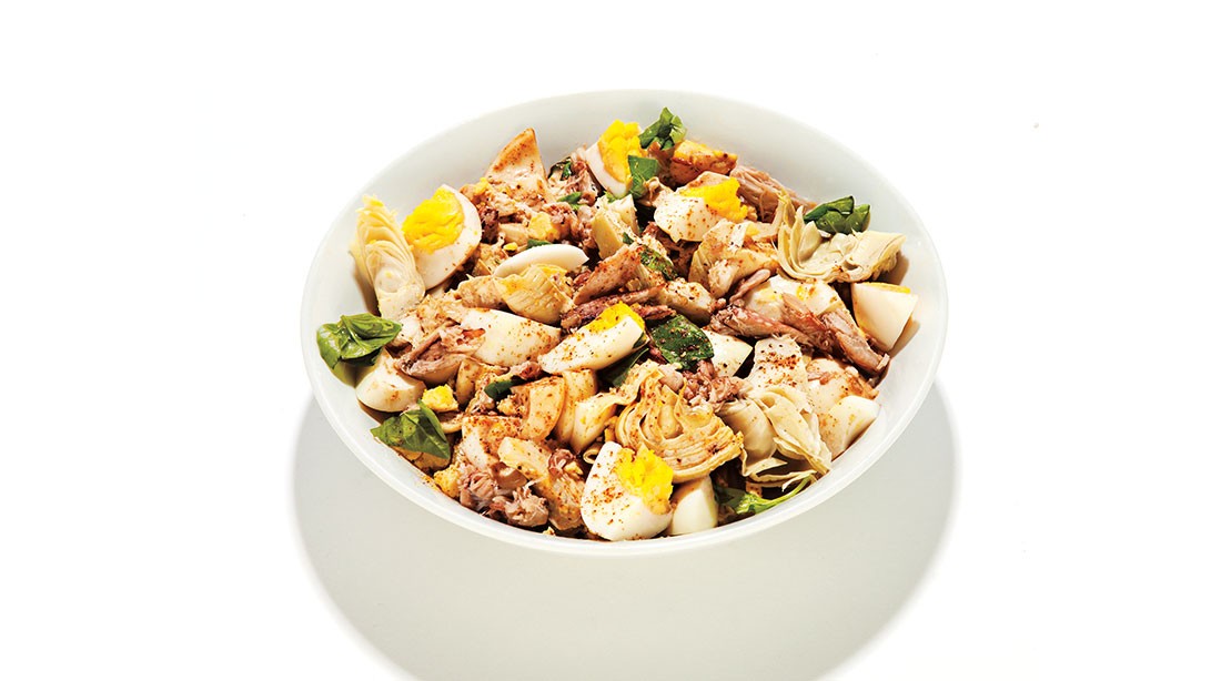 Crab Salad Recipe with Artichoke Hearts & Boiled Eggs Muscle & Fitness