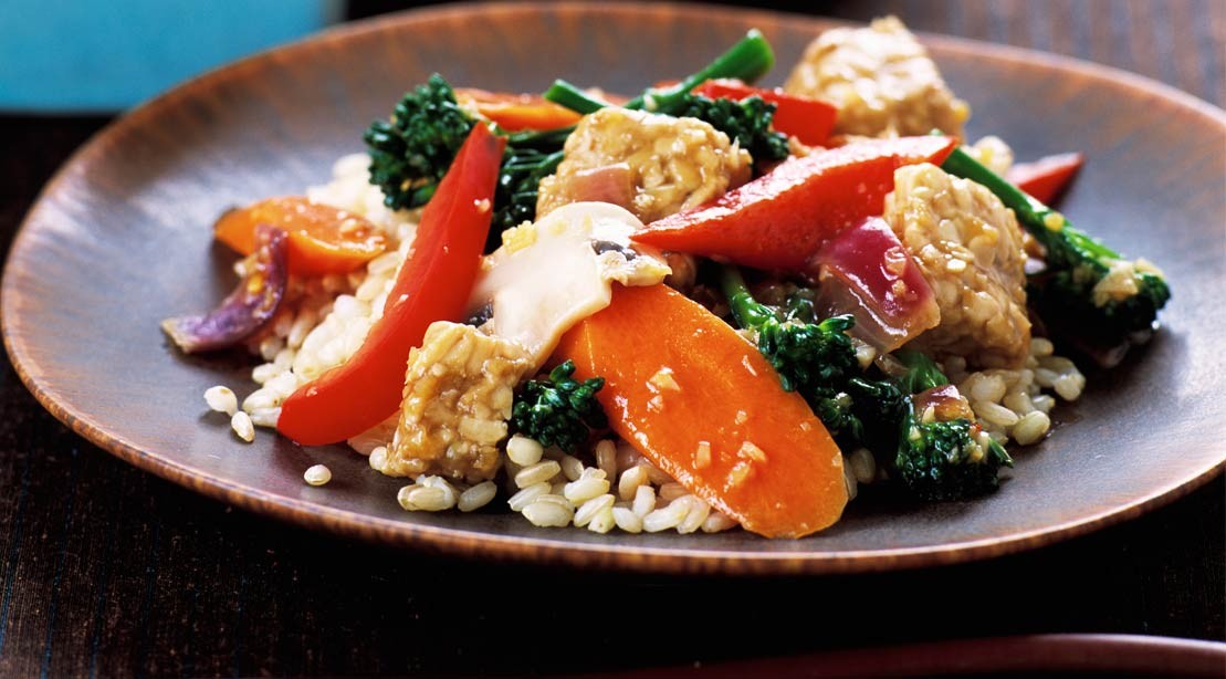 Healthy Recipe How To Make StirFried Tempeh With Orange Sauce