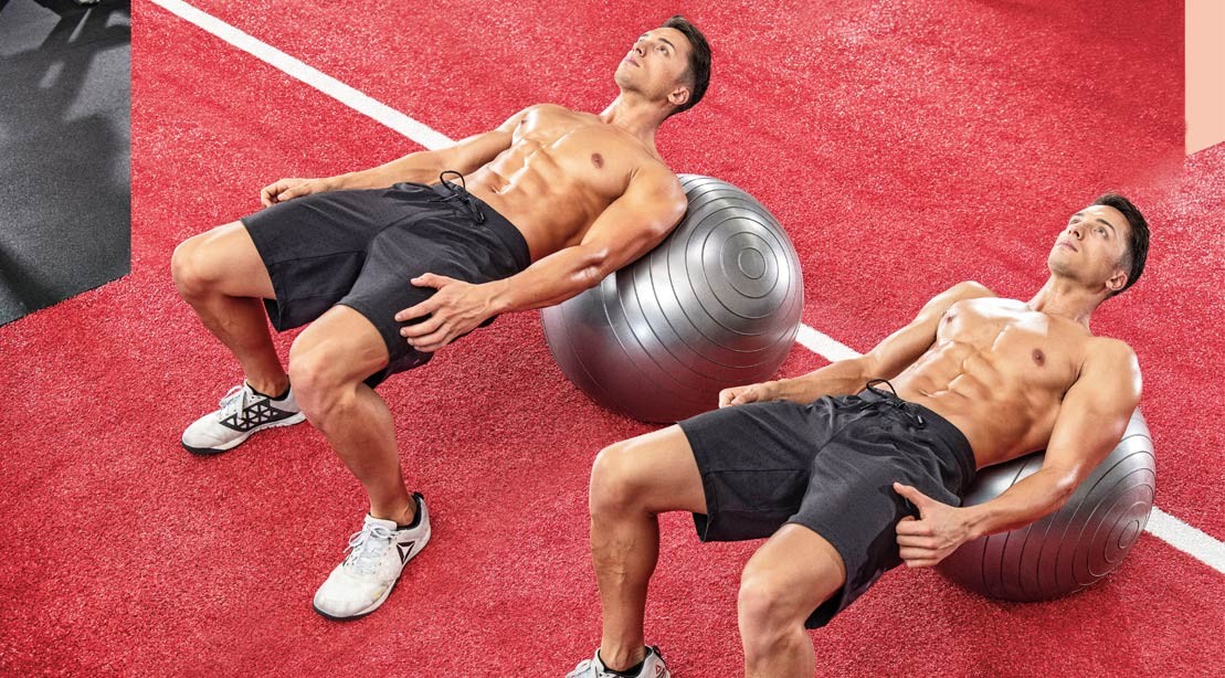 Supine Ball Shuffle Supine Ball Shuffle