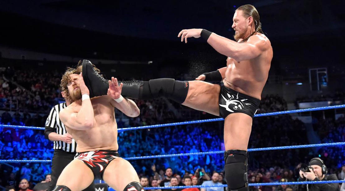 Daniel Bryan vs. Big Cass on WWE Smackdown Live on April 17, 2018. Daniel Bryan vs. Big Cass on WWE Smackdown Live on April 17, 2018.