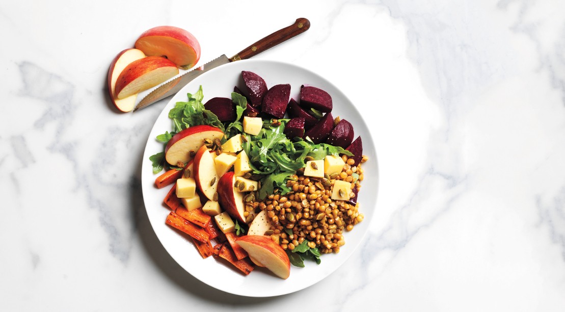 5 roasted vegetables lentil salad 1109