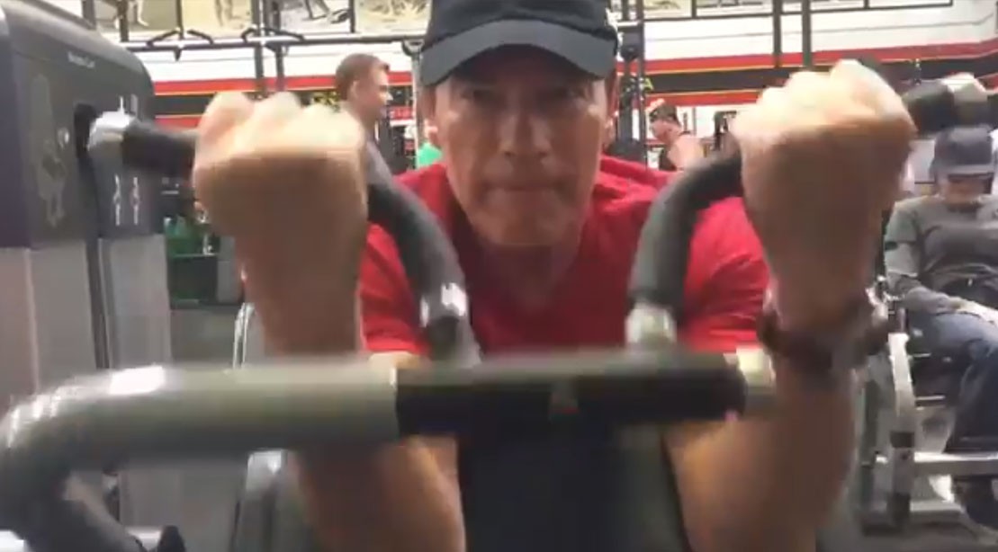Arnold Schwarzenegger Back in the Gym After Surgery: 'Your Support Has Really Pumped Me Up' Arnold Schwarzenegger Back in the Gym After Surgery: 'Your Support Has Really Pumped Me Up'