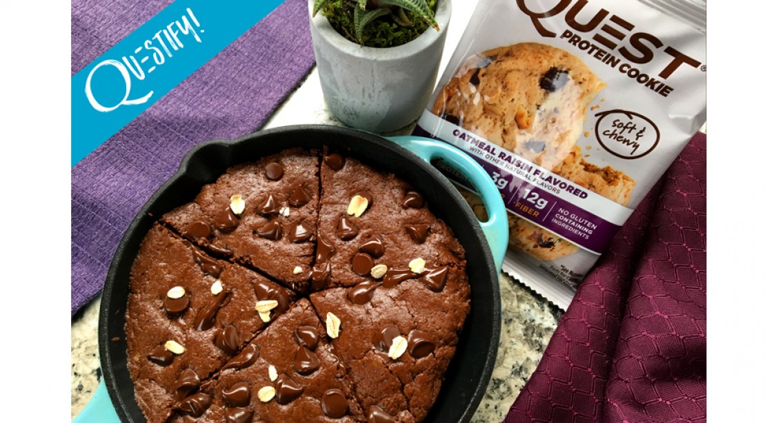 RECIPE: High Protein Chocolate Oatmeal Skillet Brownie RECIPE: High Protein Chocolate Oatmeal Skillet Brownie