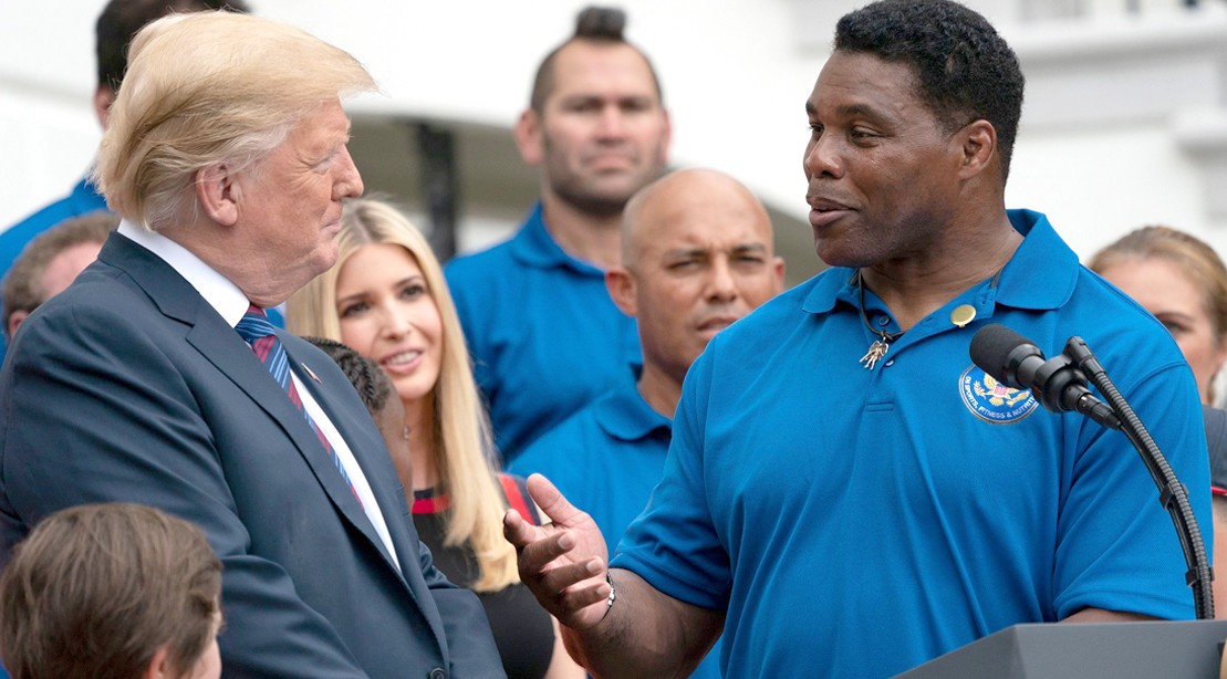 Herschel-Walker-Talking-To-Donald-Trump Herschel-Walker-Talking-To-Donald-Trump