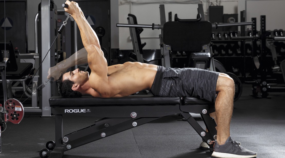 Male-Performing-Reverse-Grip-Cable-Skull-Crusher Male-Performing-Reverse-Grip-Cable-Skull-Crusher