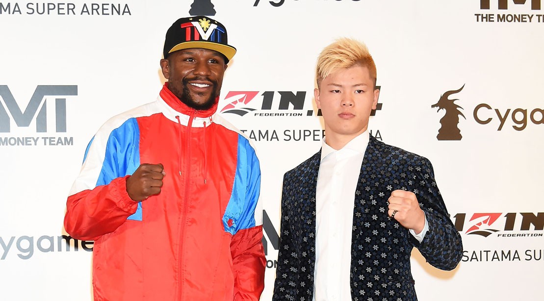 Mayweather set to fight undefeated kickboxing star Tenshin Nasukawa New Years Eve Mayweather set to fight undefeated kickboxing star Tenshin Nasukawa New Years Eve