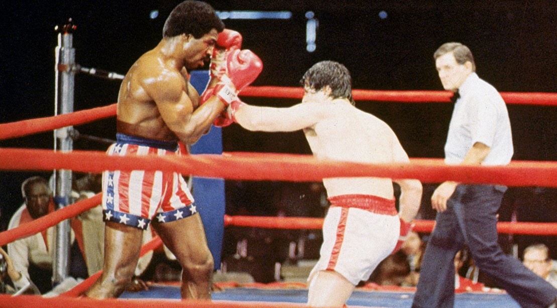 Sylvester Stallone and Carl Weathers in 'Rocky.' Sylvester Stallone and Carl Weathers in 'Rocky.'