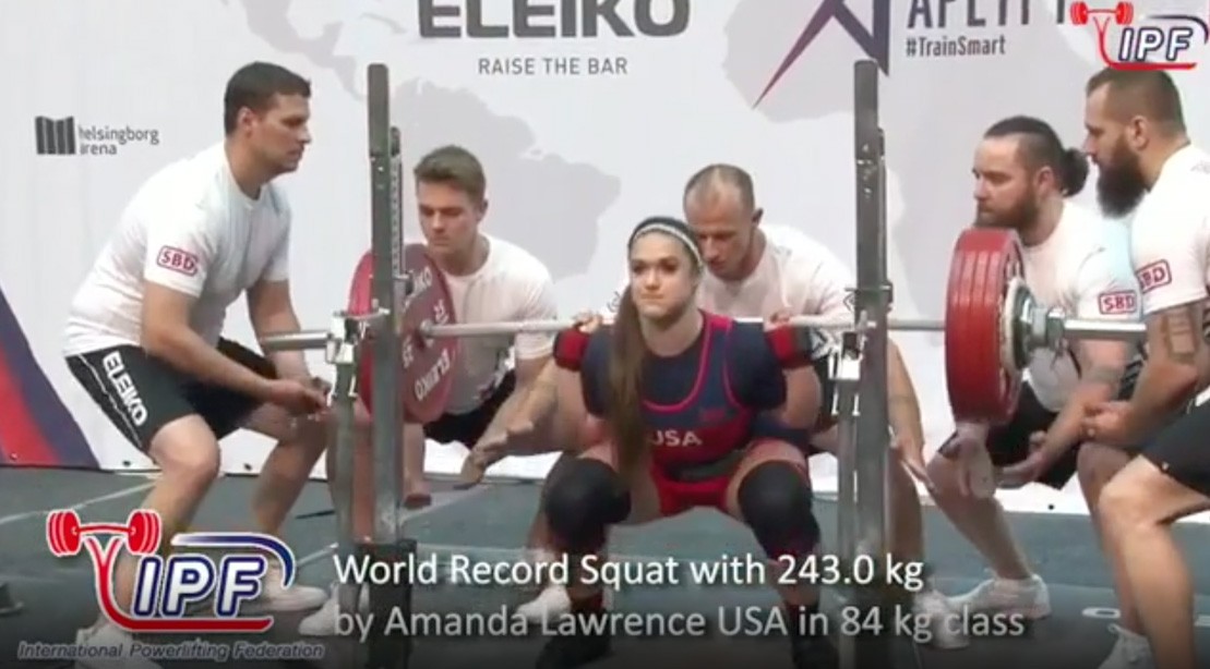 Amanda Lawrence Sets 3 World Records Wins Ipf World Championships