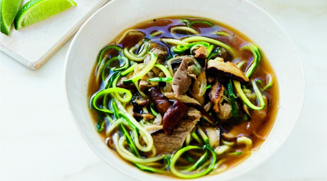 The Whole30Approved Asian Beef 'Zoodle' Soup Muscle & Fitness