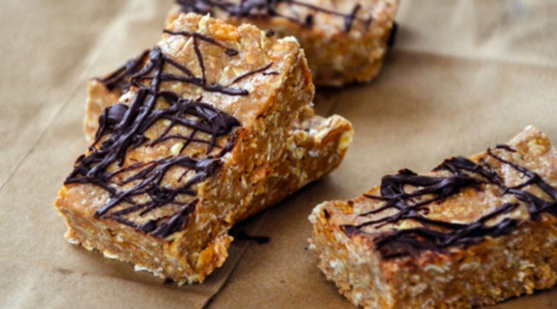 Nobake Chocolate Peanut Butter Protein Bar Recipe Muscle & Fitness