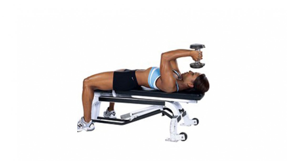 Dumbbell Lying Triceps Extension Muscle Fitness