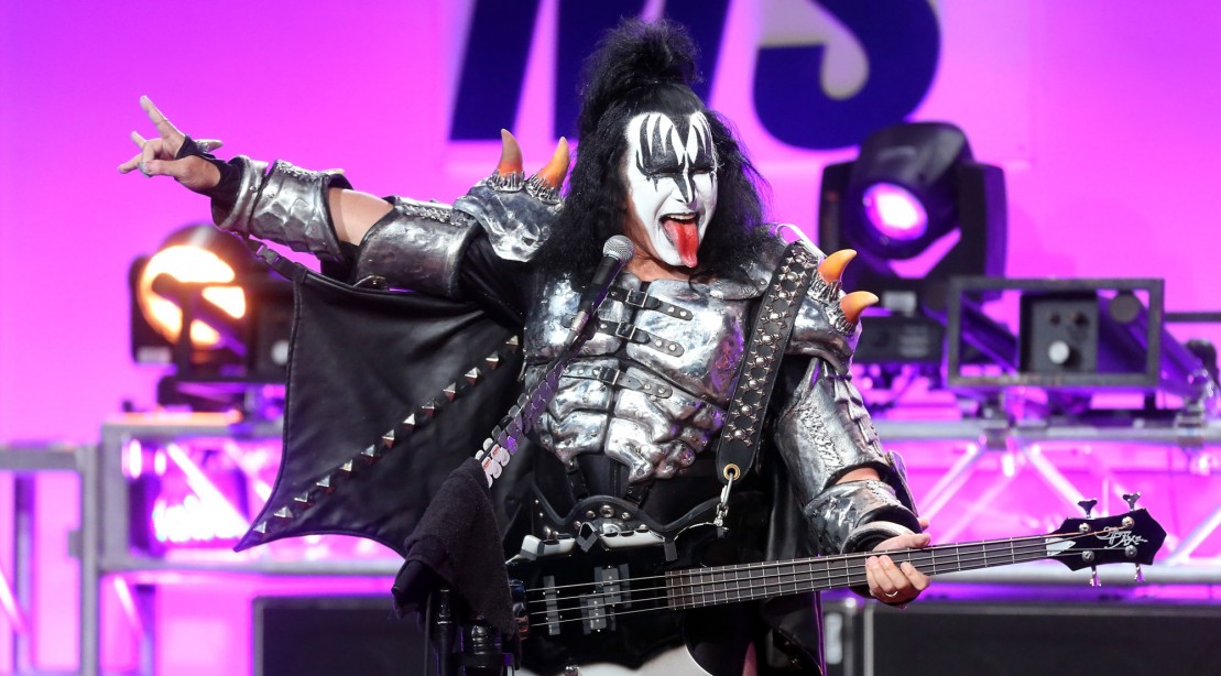 Gene Simmons Onstage with Kiss Gene Simmons Onstage with Kiss