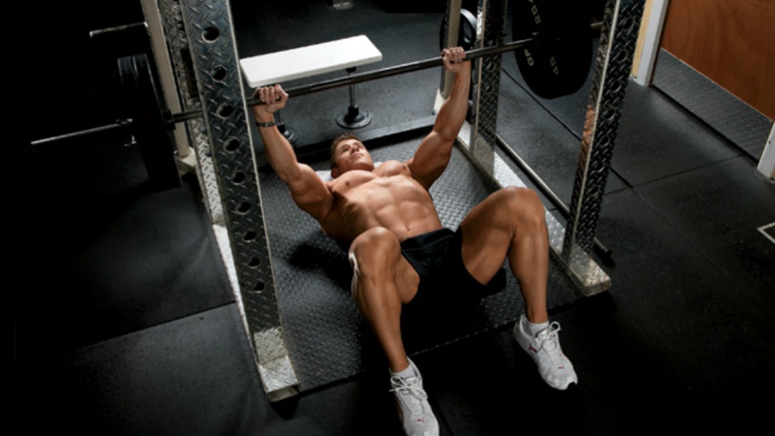 Gym Fix Work Your Chest And Triceps With The Floor Plan Muscle