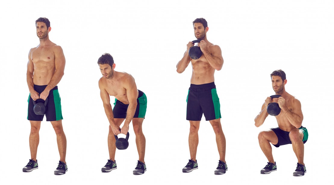 How to Do a Kettlebell Romanian Deadlift to Goblet Squat Muscle & Fitness