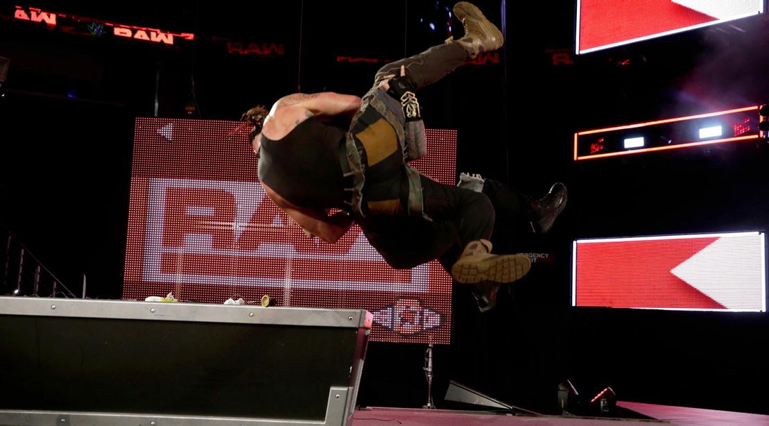 'Raw' Recap: Roman Reigns Drops Braun Strowman Through the Stage 'Raw' Recap: Roman Reigns Drops Braun Strowman Through the Stage