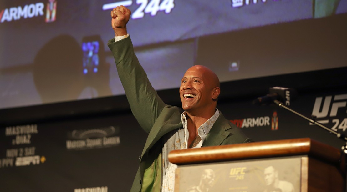 The Rock at UFC 244 Weigh-Ins, Madison Square Garden The Rock at UFC 244 Weigh-Ins, Madison Square Garden