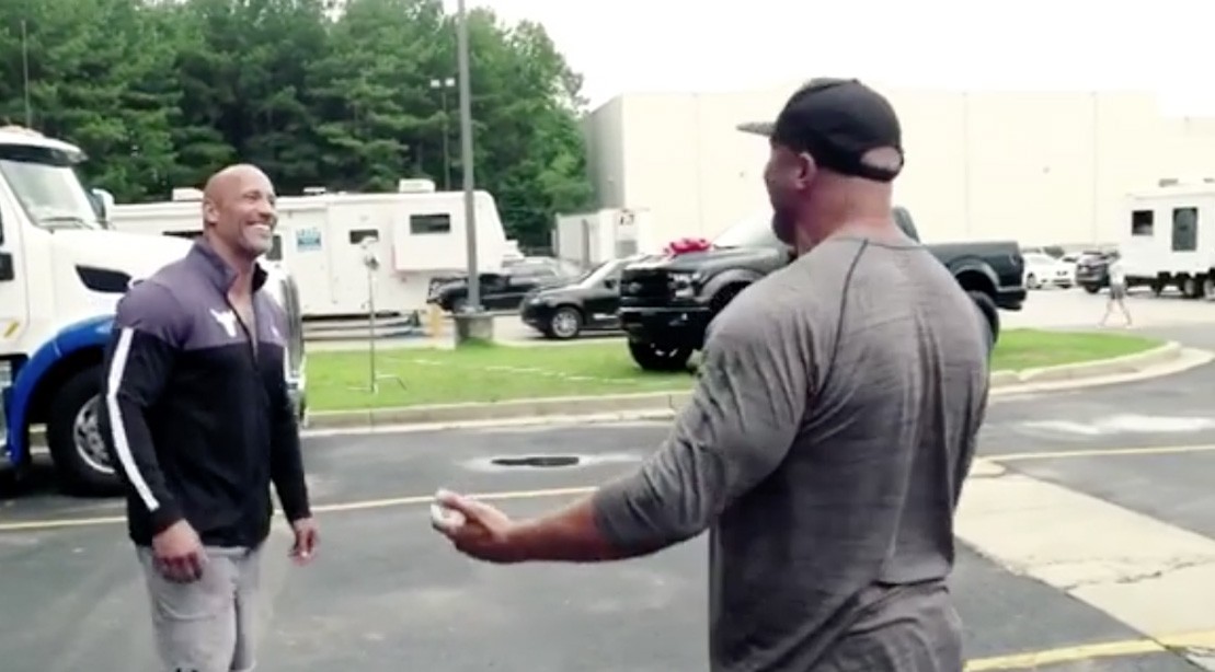 'The Rock' Surprises His Cousin and Stunt Double With a Custom Pickup Truck 'The Rock' Surprises His Cousin and Stunt Double With a Custom Pickup Truck