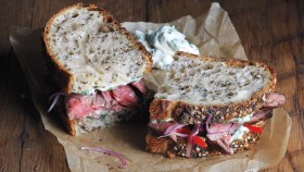 steak chimichurri sandwich