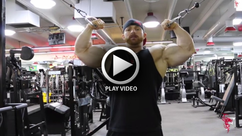 60 Seconds with Flex Lewis Double Biceps Cable Curl Muscle & Fitness