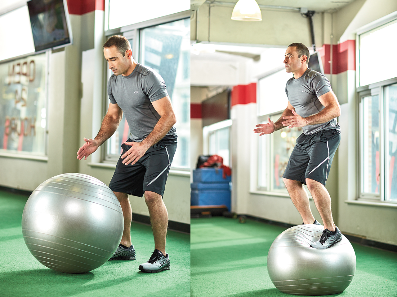 Swiss Ball Balance Jump Video Watch Proper Form, Get Tips & More